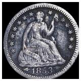 1853-O Silver Half Dime LIGHTLY CIRCULATED
