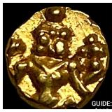 1600-1800 AD India .014oz Gold Fanam UNCIRCULATED