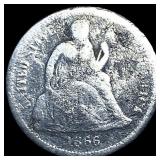 1845 Seated Liberty Dime NICELY CIRCULATED