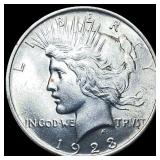 1923 Silver Peace Dollar CHOICE BU