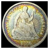 1860-O Silver Half Dime NICELY CIRCULATED