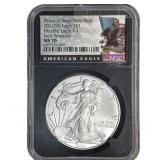 2021[W] Silver Eagle NGC MS70 Heraldic Eagle T-1