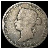 1885 Canada Silver 25 Cents NICELY CIRCULATED