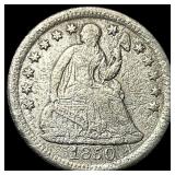 1850-O Silver Half Dime NICELY CIRCULATED