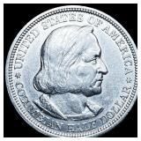 1893 Silver Columbian Half Dollar NEARLY UNCIRCULA