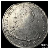 1804 Mexico Silver 8 Reales NEARLY UNCIRCULATED