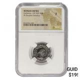 Roman Gallienus AD 253-268 BI Dbl Denarius NGC F