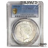 1926-D Silver Peace Dollar PCGS MS62