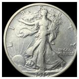 1919-S Silver Walking Liberty Half Dollar NEARLY U