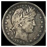 1906 Barber Silver Quarter ABOUT UNCIRCULATED