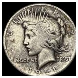 1921 Silver Peace Dollar LIGHTLY CIRCULATED