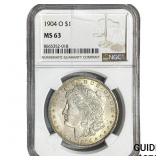 1904-O Morgan Silver Dollar NGC MS63