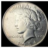 1934-S Silver Peace Dollar UNCIRCULATED