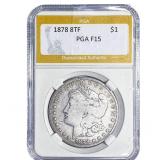 1878 8TF Morgan Silver Dollar PGA F15