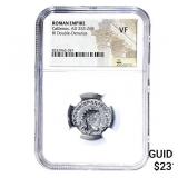Roman Gallienus, AD 253-268 BI Dbl-Denarius NGC