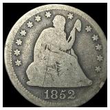 1852 Seated Liberty Quarter NICELY CIRCULATED