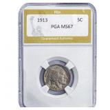 1913 Buffalo Nickel PGA MS67