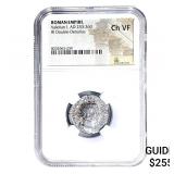 Roman Valerian I, AD 253-260 BI Dbl-Denarius NGC