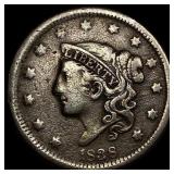 1838 Coronet Head Large Cent HIGH GRADE