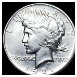 1921 Silver Peace Dollar CLOSELY UNCIRCULATED