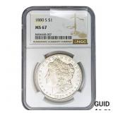 1880-S Morgan Silver Dollar NGC MS67