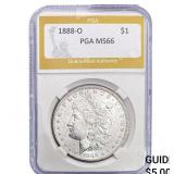 1888-O Morgan Silver Dollar PGA MS66