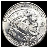 1924 Silver Huguenot-Walloon Half Dollar CHOICE BU