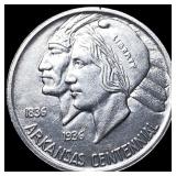 1936 Silver Arkansas Centennial Half Dollar CLOSEL