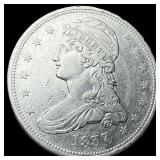 1837 Capped Bust Half Dollar NEARLY UNCIRCULATED