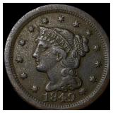 1849 Braided Hair Large Cent HIGH GRADE
