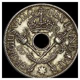 1938 New Guinea Silver 1 Shilling UNCIRCULATED