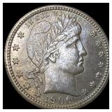 1906 Barber Silver Quarter UNCIRCULATED