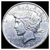 1928 Silver Peace Dollar CLOSELY UNCIRCULATED