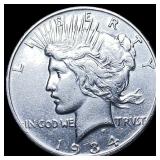 1934-S Silver Peace Dollar NEARLY UNCIRCULATED