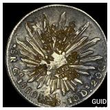 1880 Mexico 1 Silver Peso NEARLY UNCIRCULATED