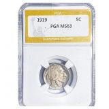 1919 Buffalo Nickel PGA MS63