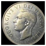 1948 Canada Silver 50 Cents UNCIRCULATED