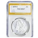 1879-S Morgan Silver Dollar PGA MS67