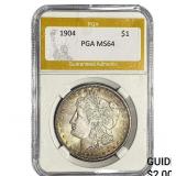 1904 Morgan Silver Dollar PGA MS64