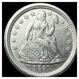 1841-O Silver Seated Liberty Dime CLOSELY UNCIRCUL