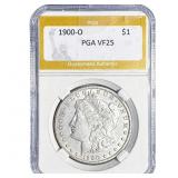 1900-O Morgan Silver Dollar PGA VF25