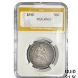 1840 Seated Liberty Half Dollar PGA XF40