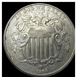 1866 Shield Nickel CLOSELY UNCIRCULATED
