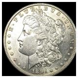 1891-S Silver Morgan Dollar CLOSELY UNCIRCULATED