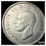 1937 Great Britain Silver Crown CLOSELY UNCIRCULAT