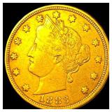 1883 Liberty Head Nickel (Gold-Plated) HIGH GRADE