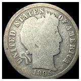 1895-S Silver Barber Dime NICELY CIRCULATED