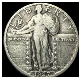 1927-S Silver Standing Liberty Quarter LIGHTLY CIR