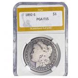 1892-S Morgan Silver Dollar PGA F15