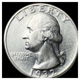 1932-D Silver Washington Quarter CLOSELY UNCIRCULA